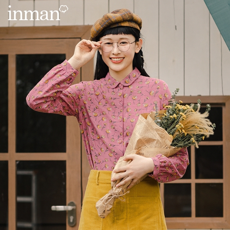 INMAN Autumn Winter New Arrival Colorful Printed Long Sleeve Shirt Literary Floral Pastoral Style Fresh Lady Blouse 201201, Yellow
INMAN Autumn Winter New Arrival Colorful Printed Long Sleeve Shirt Literary Floral Pastoral Style Fresh Lady Blouse 201201, Yellow