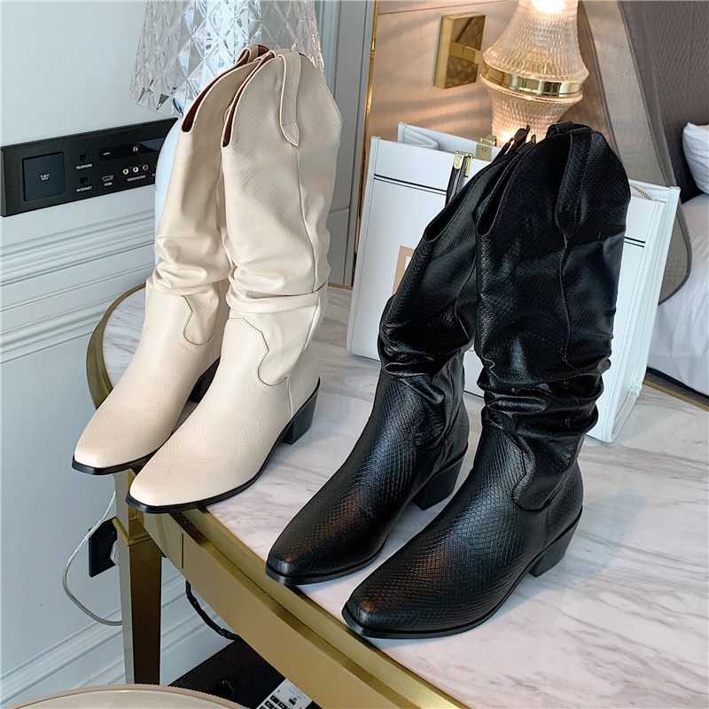 2021 New Female Ins Heel Block Mid Calf Lady Riding Cowboy Winter Designer Thigh High Boots Shoes A0pj, Black
2021 New Female Ins Heel Block Mid Calf Lady Riding Cowboy Winter Designer Thigh High Boots Shoes A0pj, Black