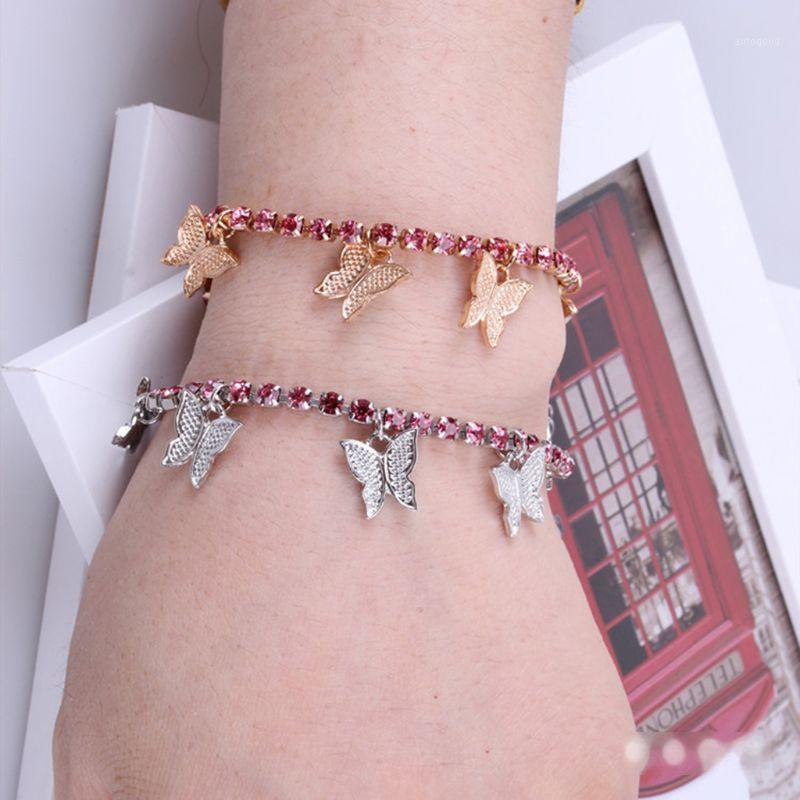 Charm Bracelets Sparking Fully Iced Out Crystal Pave Butterfly Bracelet Women Fashion Jewelry U90E1
Charm Bracelets Sparking Fully Iced Out Crystal Pave Butterfly Bracelet Women Fashion Jewelry U90E1