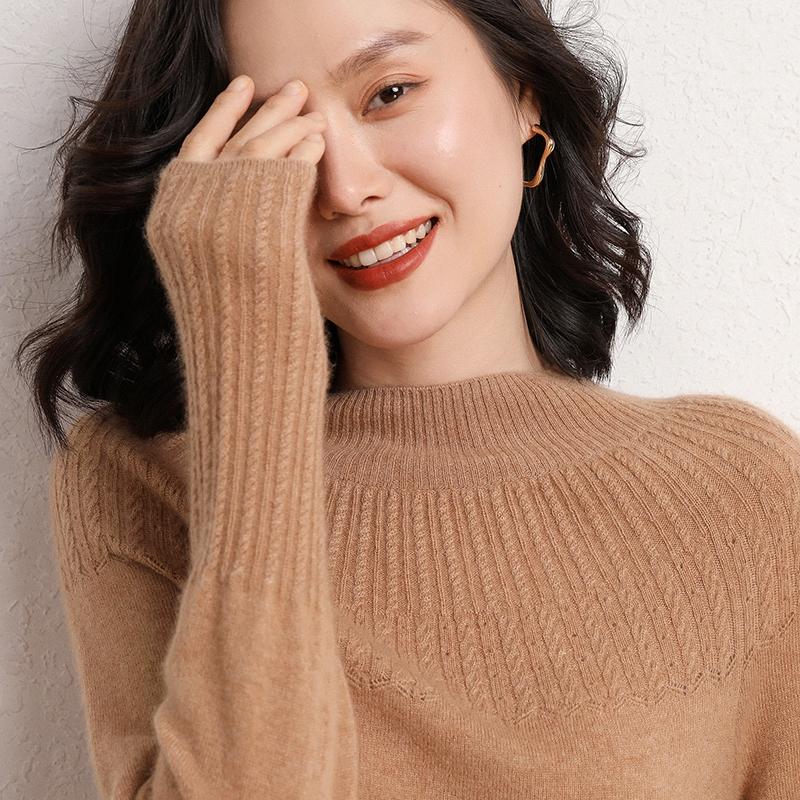 Women Sweaters 100% Pure Cashmere Pullovers Winter New Arrival High Neck Jumpers Woman Knitwear Girl Clothes Lady Top 8 Colors, Black
Women Sweaters 100% Pure Cashmere Pullovers Winter New Arrival High Neck Jumpers Woman Knitwear Girl Clothes Lady Top 8 Colors, Black