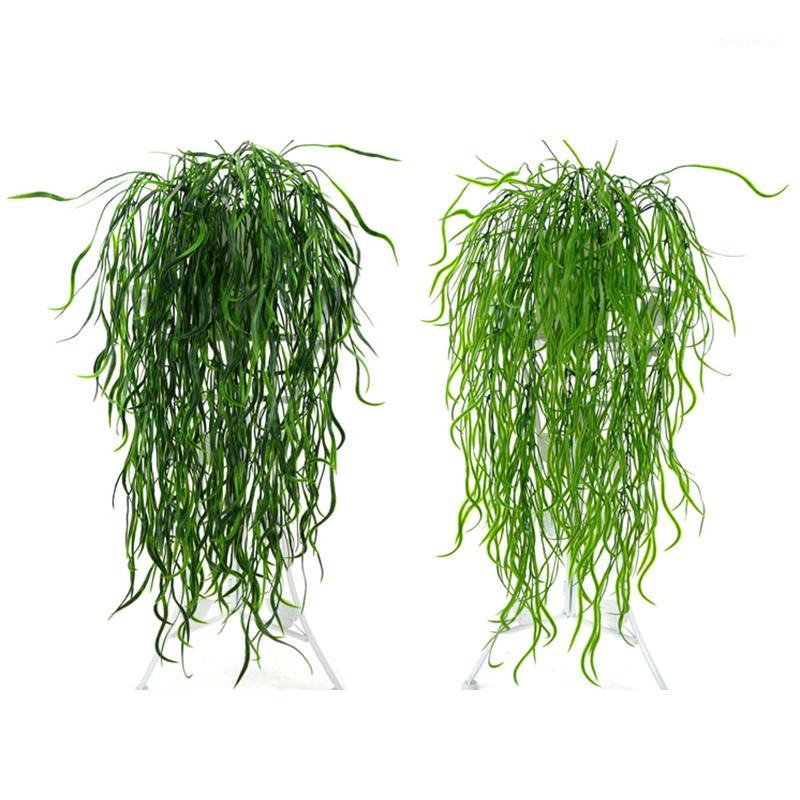 

95cm Flattened Grass Rattan Artificial Simulation Plants for Home Garden Wedding Decoration Floral Fake Flower Vine1, A2