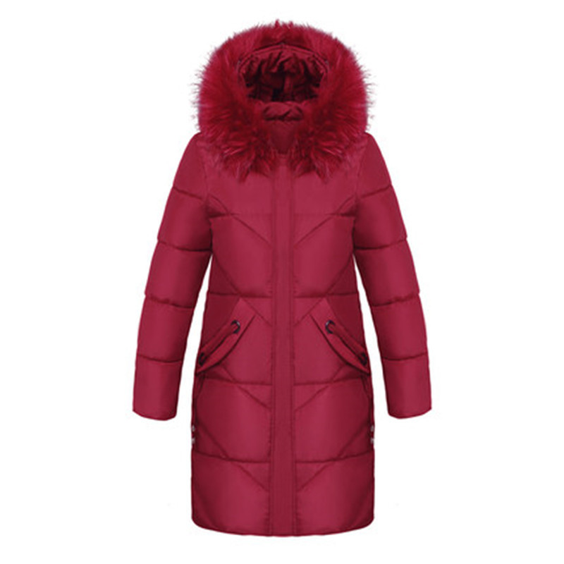 Women's winter jacket fur collar female jacket slim cotton-padded long jacket outerwear winter coat parka Large size 6XL 201217