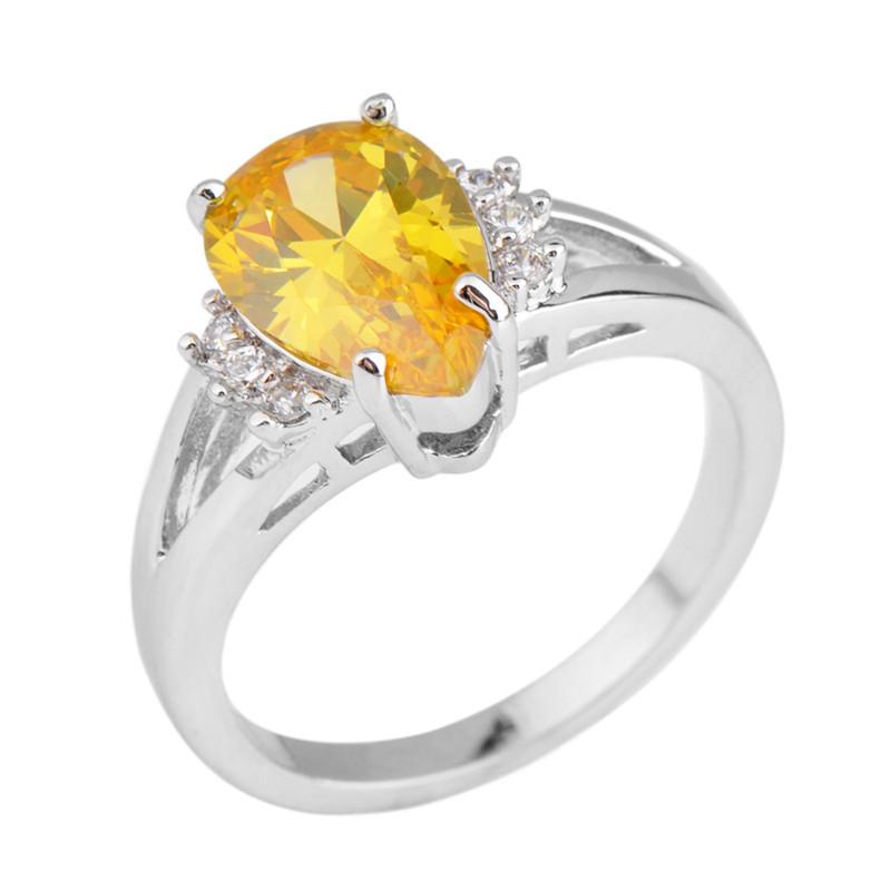 Yellow Stone Water Drop Jewelry Size 6-10 Women/Men Ring Anel Aneis Wedding Band White CZ Gold Filled Engagement Rings
Yellow Stone Water Drop Jewelry Size 6-10 Women/Men Ring Anel Aneis Wedding Band White CZ Gold Filled Engagement Rings