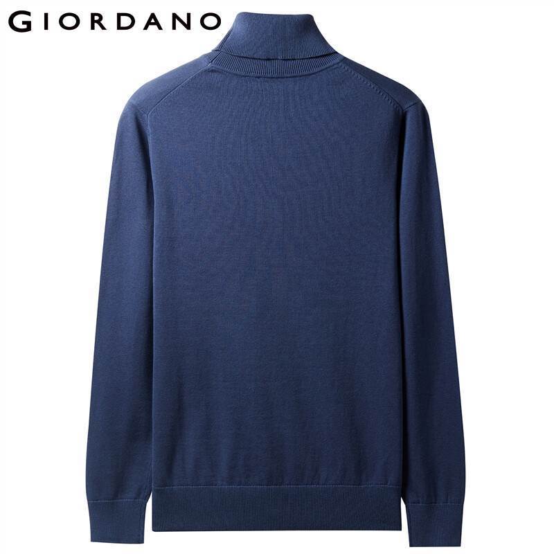 Men Sweaters Turtleneck Knitted Sweater Men 100% Cotton Slight Stretechy Soft Blusa De Frio Masculino 01059858 201202
