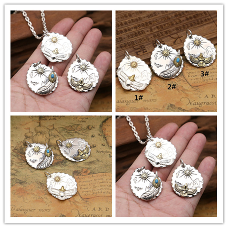 new 925 sterling silver handmade eagle feather pendant designer jewelry antique silver crosses necklace pendants 2-tone colors without chain
new 925 sterling silver handmade eagle feather pendant designer jewelry antique silver crosses necklace pendants 2-tone colors without chain