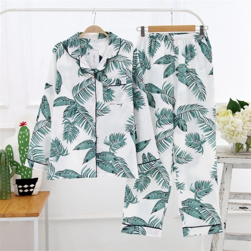 Japanese spring and autumn pure cotton gauze ladies pajamas long-sleeved trousers cotton gauze home service suit pyjamas women 201113, Pink bamboo
Japanese spring and autumn pure cotton gauze ladies pajamas long-sleeved trousers cotton gauze home service suit pyjamas women 201113, Pink bamboo