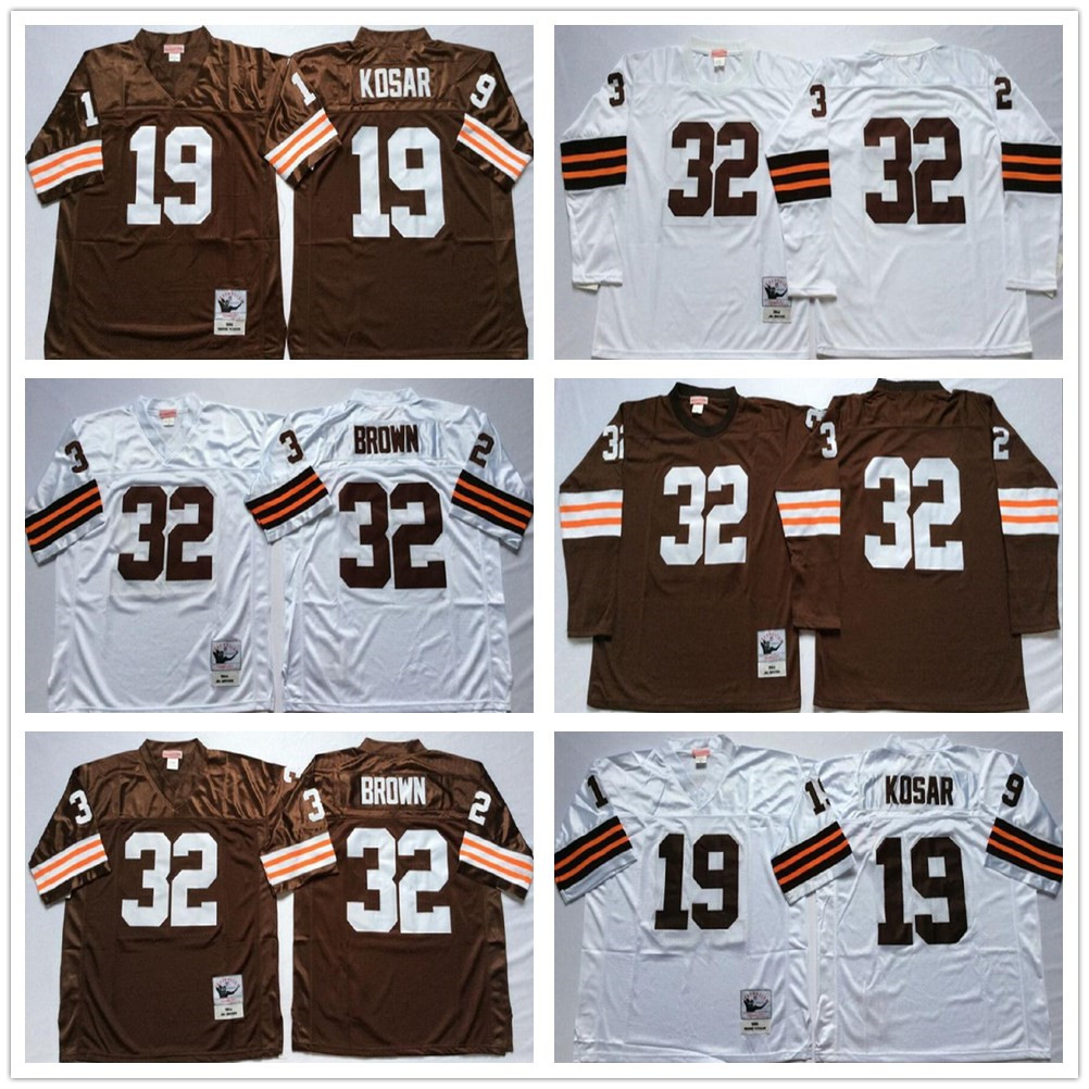 Men NCAA Vintage Brown jerseys 32# Jim Brown 19# Bernie Kosar Stitched Football Jersey size 48 50 52 54 56 NO NAME, Colour 2
Men NCAA Vintage Brown jerseys 32# Jim Brown 19# Bernie Kosar Stitched Football Jersey size 48 50 52 54 56 NO NAME, Colour 2