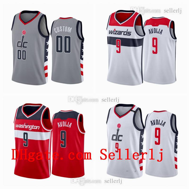 Hot Sale Men 9 Deni Avdija Washington Wizards nba 2020-21 White City Jersey, Black;red 
Hot Sale Men 9 Deni Avdija Washington Wizards nba 2020-21 White City Jersey, Black;red
