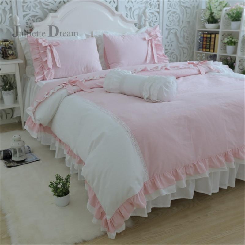 Sweet bedding set Elegant bowknot ruffle lace duvet cover Wedding decorative pillowcase princess bedspread bed linen cover HM20P, As pic
Sweet bedding set Elegant bowknot ruffle lace duvet cover Wedding decorative pillowcase princess bedspread bed linen cover HM20P, As pic