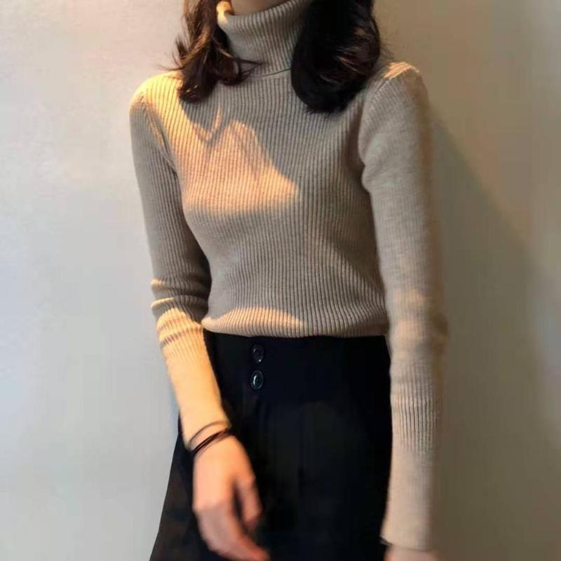 Autumn Winter Women Turtleneck Sweater Slim Solid Color Long Sleeve Pullover Female All-match Knitted Sweater Casual Fashion, Black
Autumn Winter Women Turtleneck Sweater Slim Solid Color Long Sleeve Pullover Female All-match Knitted Sweater Casual Fashion, Black