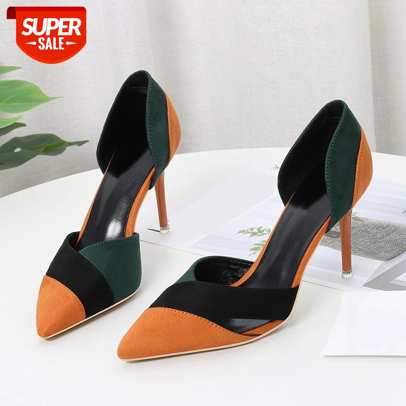 TINO KINO New Women Pointed Toe Pumps Elegant High Heels Fashion Woman Shoes Ladies Suede Mixed Color Female Party Shoes Women's #EB2N, Green
TINO KINO New Women Pointed Toe Pumps Elegant High Heels Fashion Woman Shoes Ladies Suede Mixed Color Female Party Shoes Women's #EB2N, Green