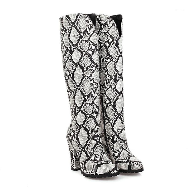 Super high heel11cm knee boots Serpentine Leather women thigh high boots Ladies Pointed Toe platform shoes woman big size 48 1991, Green 
Super high heel11cm knee boots Serpentine Leather women thigh high boots Ladies Pointed Toe platform shoes woman big size 48 1991, Green