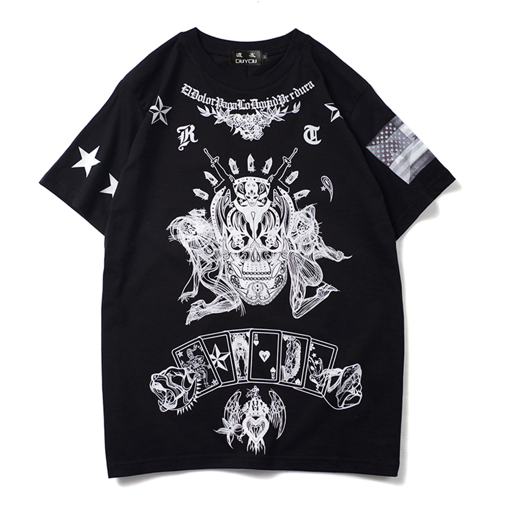 Demon Skull Print Cotton Short Sleeve Men's Cartoon Parttern T-shirt Women Shirts|streetwear 6tk6, Black
Demon Skull Print Cotton Short Sleeve Men's Cartoon Parttern T-shirt Women Shirts|streetwear 6tk6, Black