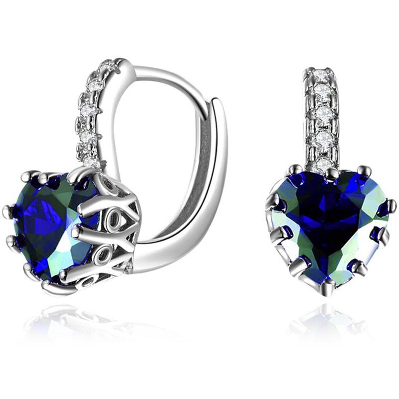 Fashion Elegant Heart Crystal Wedding Earrings For Women Rose Gold/Silver Color Cubic Zircon Hoop Earring Jewelry Gift
Fashion Elegant Heart Crystal Wedding Earrings For Women Rose Gold/Silver Color Cubic Zircon Hoop Earring Jewelry Gift