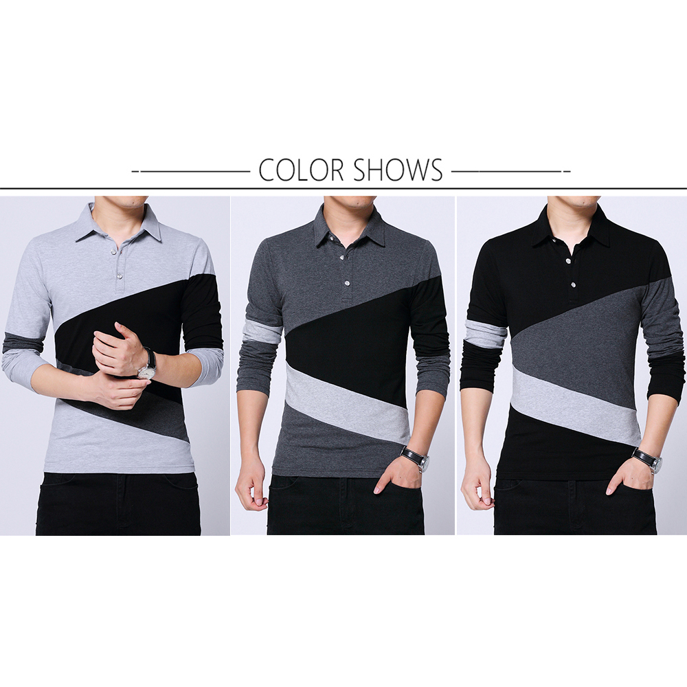 BROWON Autumn Fashion Plus Size 5XL Mens T Shirt with Collar Color Patchwork t-shirt Long Sleeve Tshirt Men Clothes 201203, Dark gray t-shirt
BROWON Autumn Fashion Plus Size 5XL Mens T Shirt with Collar Color Patchwork t-shirt Long Sleeve Tshirt Men Clothes 201203, Dark gray t-shirt