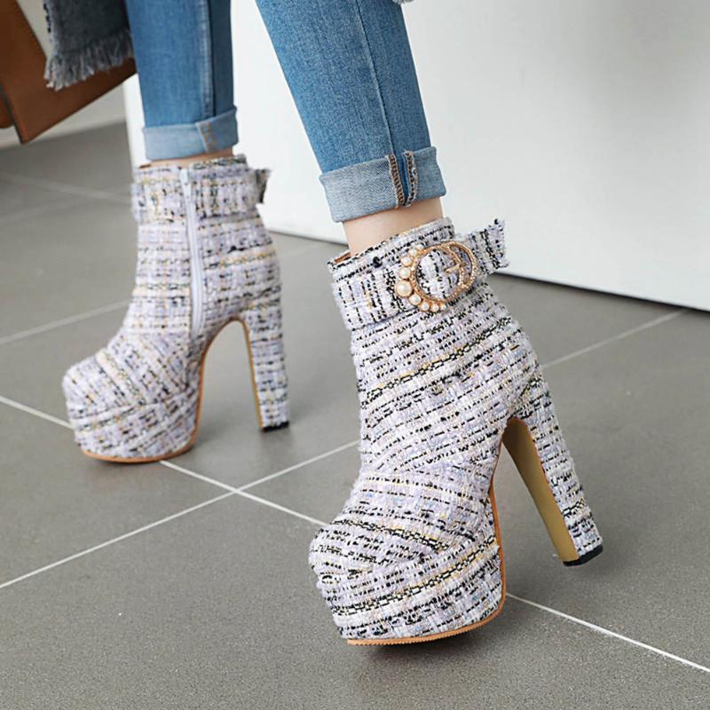 SARAIRIS 2020 Plus Size 48 Top Quality 14cm High Heel Woman Boots Female Shoes Sexy Platform Party Ankle Boots Women Shoes, Black
SARAIRIS 2020 Plus Size 48 Top Quality 14cm High Heel Woman Boots Female Shoes Sexy Platform Party Ankle Boots Women Shoes, Black