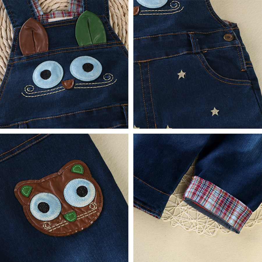 IYEAL Baby & Little Boys/Girls Stone Washed Soft Denim Overalls Toddler Jeans Jumpsuit Autumn Kids Clothes Baby Pants Rompers Y1221