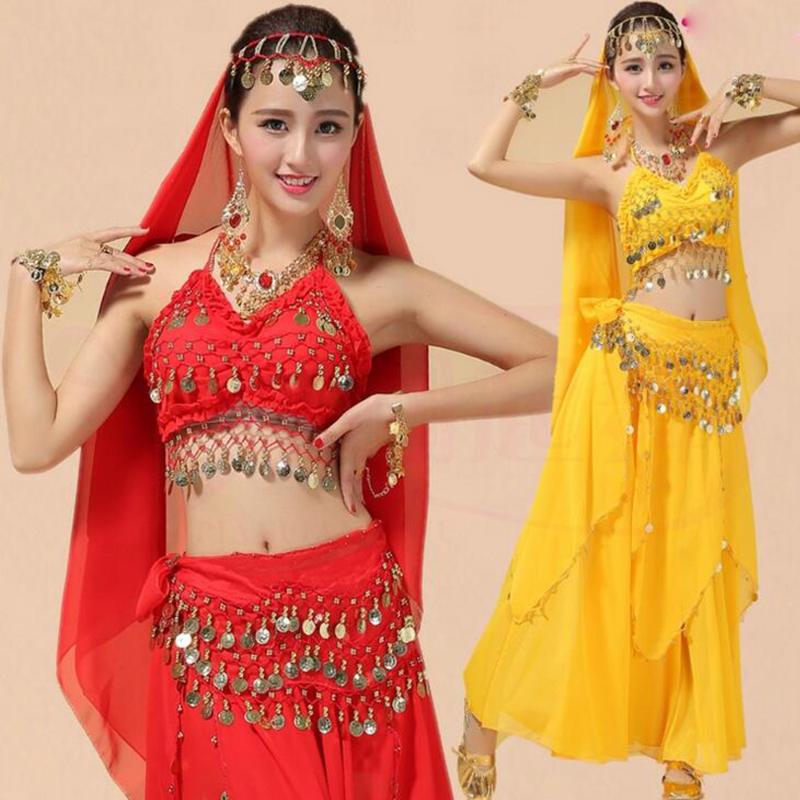 Lady Belly Dancing Costume Women Bollywood Dance wear dress Set Bollywood Girls Ballroom Outfits Veil Top Belt Skirt Suit, 3 pieces
Lady Belly Dancing Costume Women Bollywood Dance wear dress Set Bollywood Girls Ballroom Outfits Veil Top Belt Skirt Suit, 3 pieces
