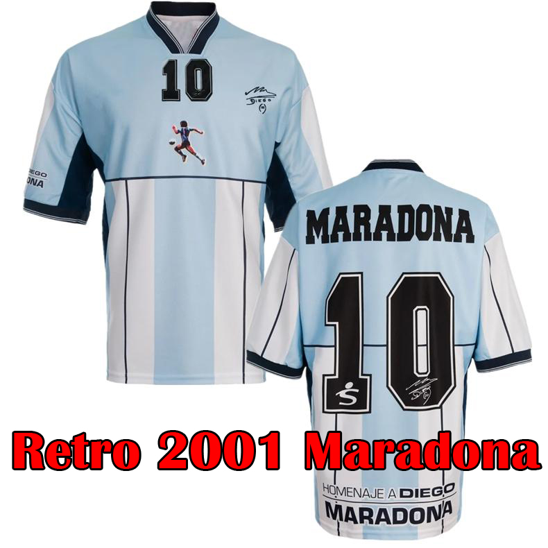 Retro 2001 Maradona football shirt Commemorate Maradona 1978 1986 1994 1998 Retro soccer jersey 1981 1997 Classic Uniform Maillot de foot, Kids arg 1986
Retro 2001 Maradona football shirt Commemorate Maradona 1978 1986 1994 1998 Retro soccer jersey 1981 1997 Classic Uniform Maillot de foot, Kids arg 1986