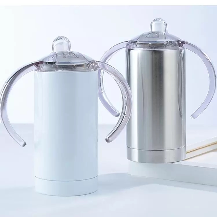 Stock Sublimation Blanks 12oz Sippy Water Bottles For Children white Straight Tumblers Stainless steel kids drinking Cup with handles FY4623
Stock Sublimation Blanks 12oz Sippy Water Bottles For Children white Straight Tumblers Stainless steel kids drinking Cup with handles FY4623