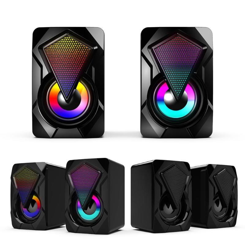 USB Bluetooth Speaker Mini Portable Gaming Speakers Wired Computer Speakers 2.0 USB Powered with LED Light 3D Stereo Surround
USB Bluetooth Speaker Mini Portable Gaming Speakers Wired Computer Speakers 2.0 USB Powered with LED Light 3D Stereo Surround