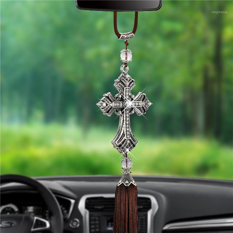Metal And Crystal Diamond Cross Jesus Christian Car Rear View Mirror Car Pendant Hanging Styling Accessories Auto Decoration1
Metal And Crystal Diamond Cross Jesus Christian Car Rear View Mirror Car Pendant Hanging Styling Accessories Auto Decoration1