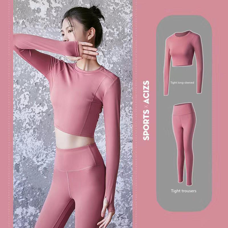 Women Yoga Set Sport Suit Gymwear Workout Clothes Long Sleeve Gym Crop Top High Waist Leggings Fitness Sports Wear, Top 3
Women Yoga Set Sport Suit Gymwear Workout Clothes Long Sleeve Gym Crop Top High Waist Leggings Fitness Sports Wear, Top 3