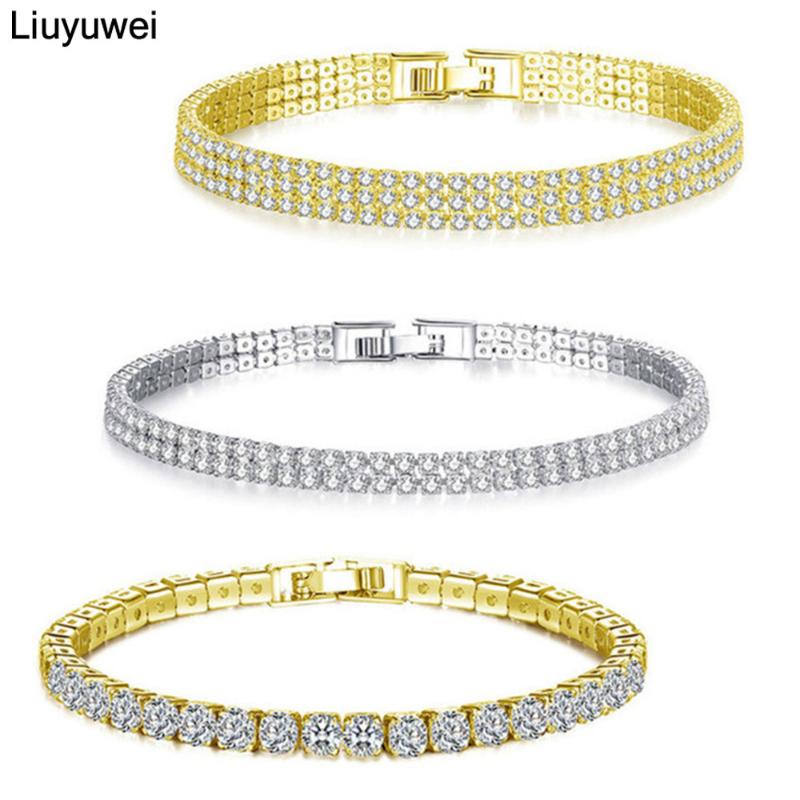 Liuyuwei Fashion Cubic Zirconia Tennis Bracelet & Bangle Gold Silver Color Charm Bracelet For Women Bridal Wedding Party Jewelry
Liuyuwei Fashion Cubic Zirconia Tennis Bracelet & Bangle Gold Silver Color Charm Bracelet For Women Bridal Wedding Party Jewelry