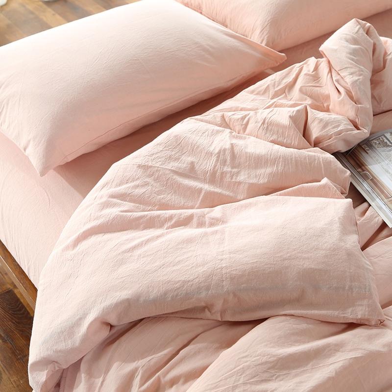 AHSNME 100% Cotton Bedlinen Super Soft Bedclothes Bedcover Simple Pink Duvet Cover Pillowcase Washed comforter bedding sets
AHSNME 100% Cotton Bedlinen Super Soft Bedclothes Bedcover Simple Pink Duvet Cover Pillowcase Washed comforter bedding sets