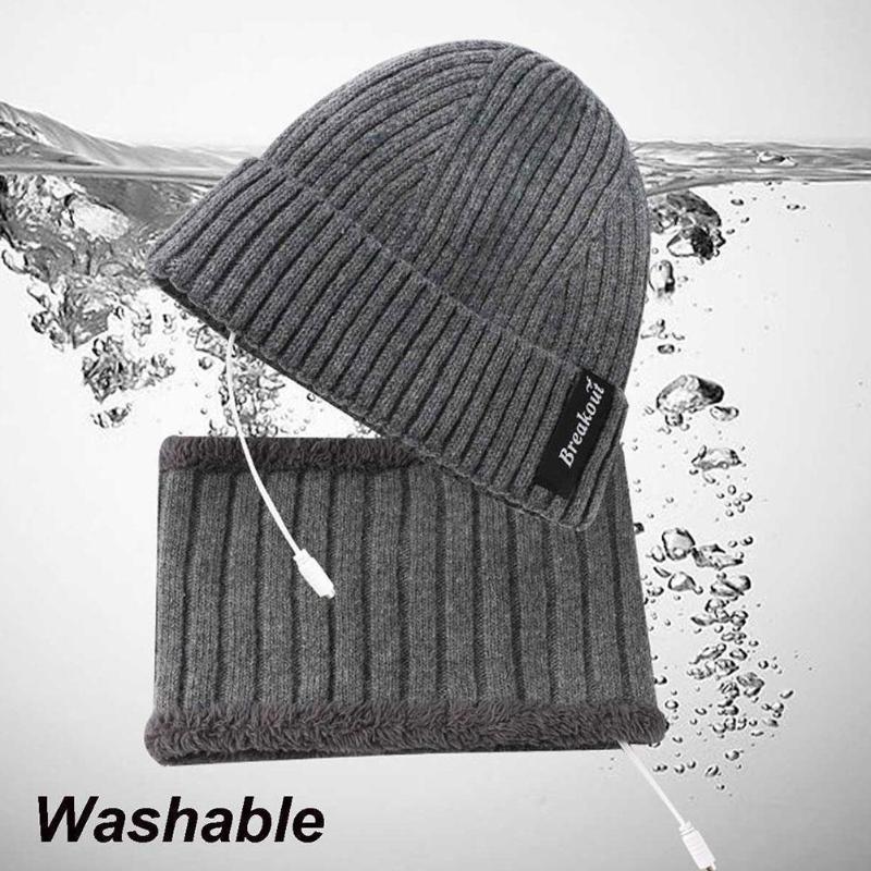 2piece/set electric heating winter hats scarf set usb ski neck thicken neck 3gears warmer hat adjustable knitted hat warm w e9j1, Blue;gray
2piece/set electric heating winter hats scarf set usb ski neck thicken neck 3gears warmer hat adjustable knitted hat warm w e9j1, Blue;gray