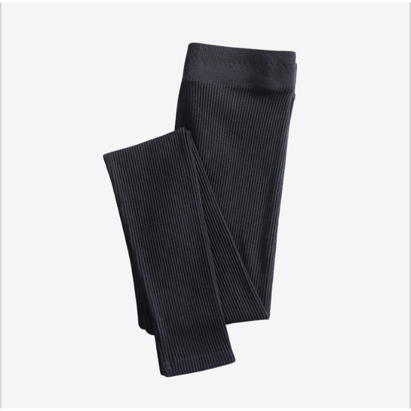 Ribbed Solid Skinny Basic Leggings Pants Women Elastic High Waist Long Pant Female Autumn Casual Bodycon Trousers Ladies 201202