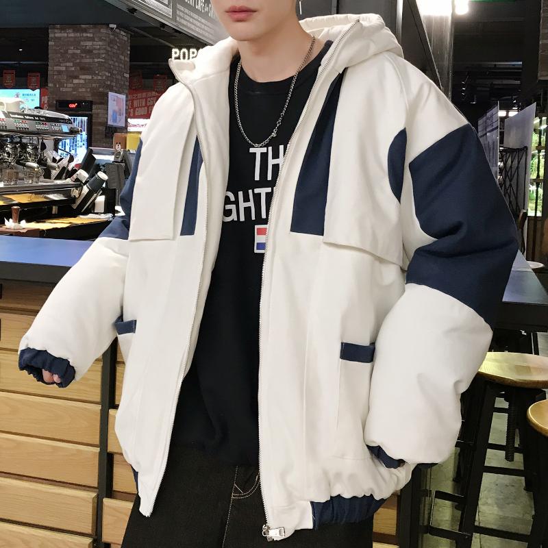 Men's plus size cotton-padded coat, loose-fitting color matching hooded warm men winter coat winter jackets, Black
Men's plus size cotton-padded coat, loose-fitting color matching hooded warm men winter coat winter jackets, Black