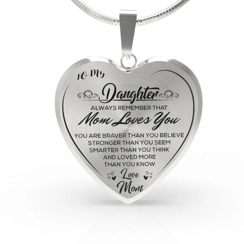 To My Daughter Heart Necklace Memroial Jewelry For Ash Necklace Stainless Steel Elegant Love Woven Adjustable
To My Daughter Heart Necklace Memroial Jewelry For Ash Necklace Stainless Steel Elegant Love Woven Adjustable