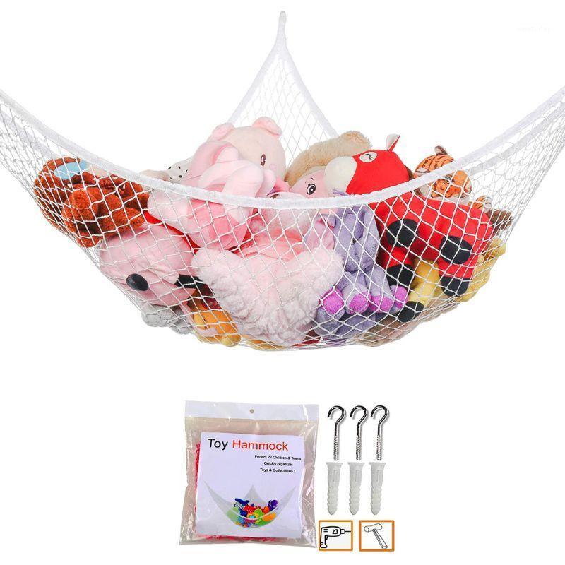 

Mesh Net Toy Hammock Corner Stuffed Animals Toys Kids Baby Hanging Storage Organizer 2 Sizes1, Style a