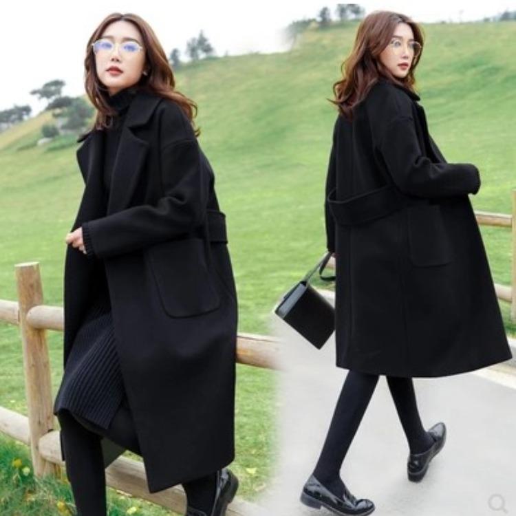 Korean Temperament Black Coat Thick Cotton Warm Long Coat Wide Belt Big Pocket Lapel Casual Commuter Women' Jacket Vintage, Beige
Korean Temperament Black Coat Thick Cotton Warm Long Coat Wide Belt Big Pocket Lapel Casual Commuter Women' Jacket Vintage, Beige