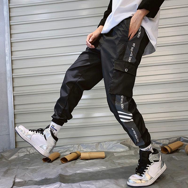 Men' Fashion Streetwear Cargo Pants Black Ankle Length Elastic Waist Joggers Male Loose Trousers Casual Plus Size Haren Pants, T29 grey
Men' Fashion Streetwear Cargo Pants Black Ankle Length Elastic Waist Joggers Male Loose Trousers Casual Plus Size Haren Pants, T29 grey