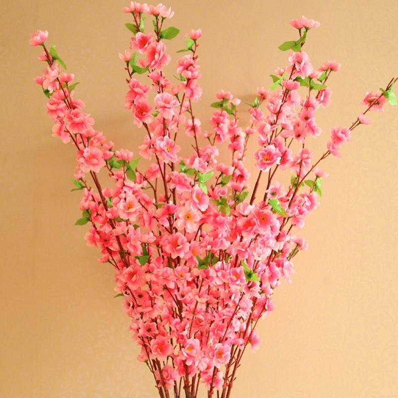 1 PCS 125cm Large Artificial Flowers Peach Blossom Simulation Flower For Wedding Decoration fake Flowers Home Decor, Pink 1pcs
1 PCS 125cm Large Artificial Flowers Peach Blossom Simulation Flower For Wedding Decoration fake Flowers Home Decor, Pink 1pcs