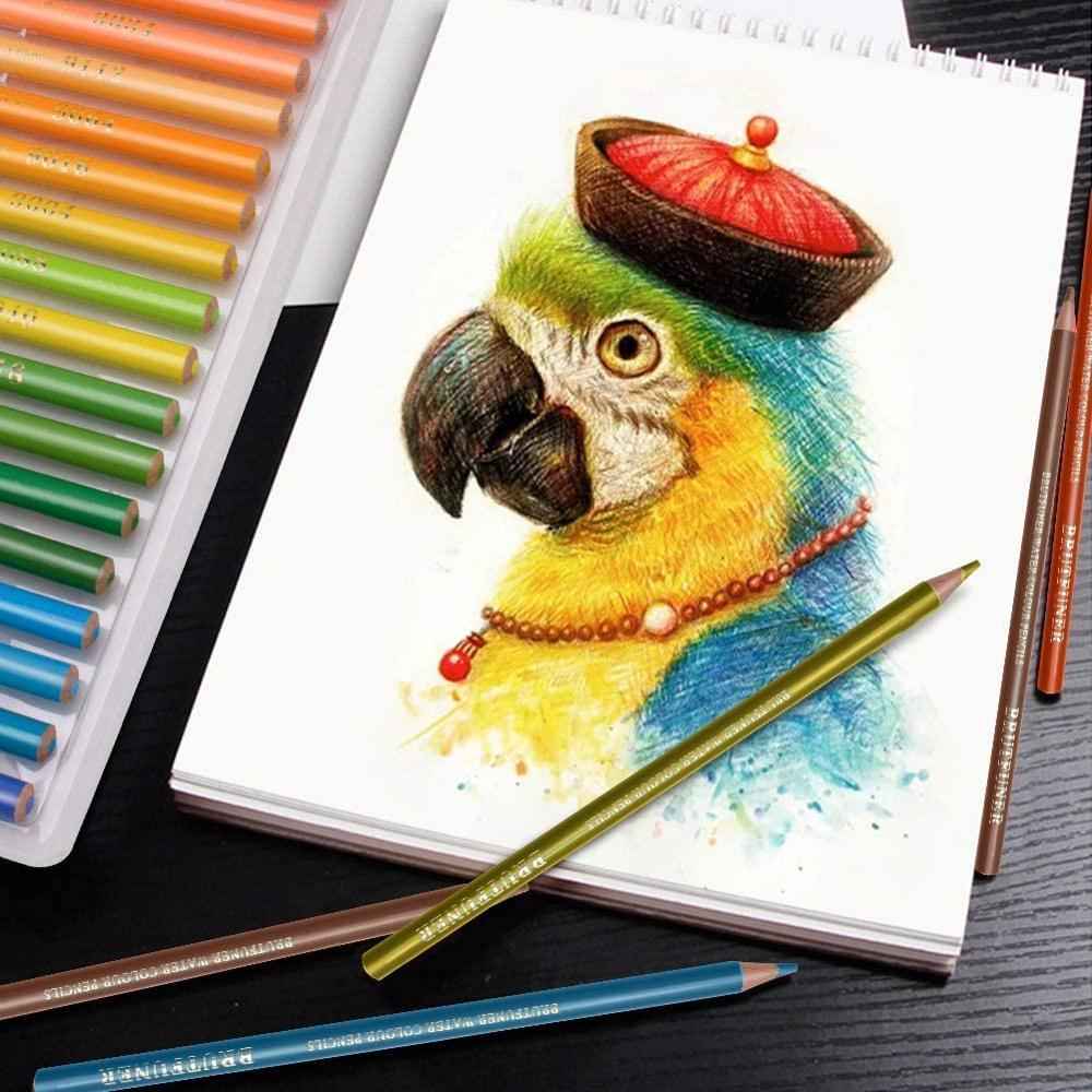 Brutfuner 48/72/120/160/180Color Professional Oil Color Pencils Wood Sketching Colored Pencil School Art Supplies 201223