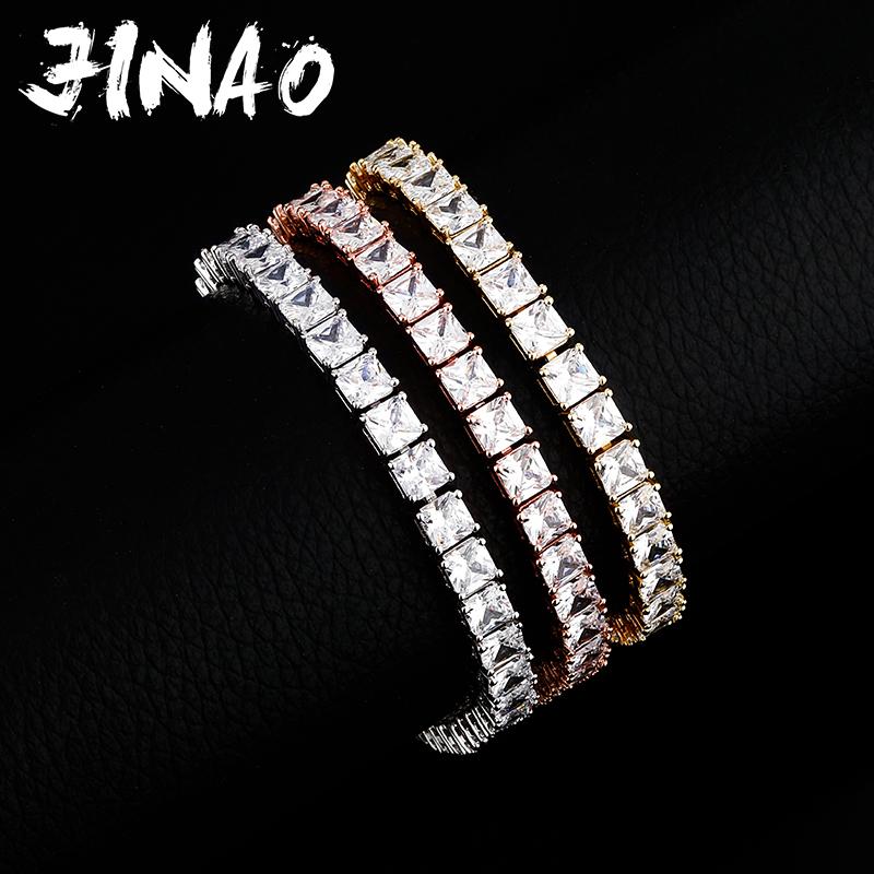 JINAO 6mm Width High Quality Hip Hop Tennis Large Square Cuban Bracelet Iced Out Bling Cubic Zirconia Jewery For Women Gift
JINAO 6mm Width High Quality Hip Hop Tennis Large Square Cuban Bracelet Iced Out Bling Cubic Zirconia Jewery For Women Gift