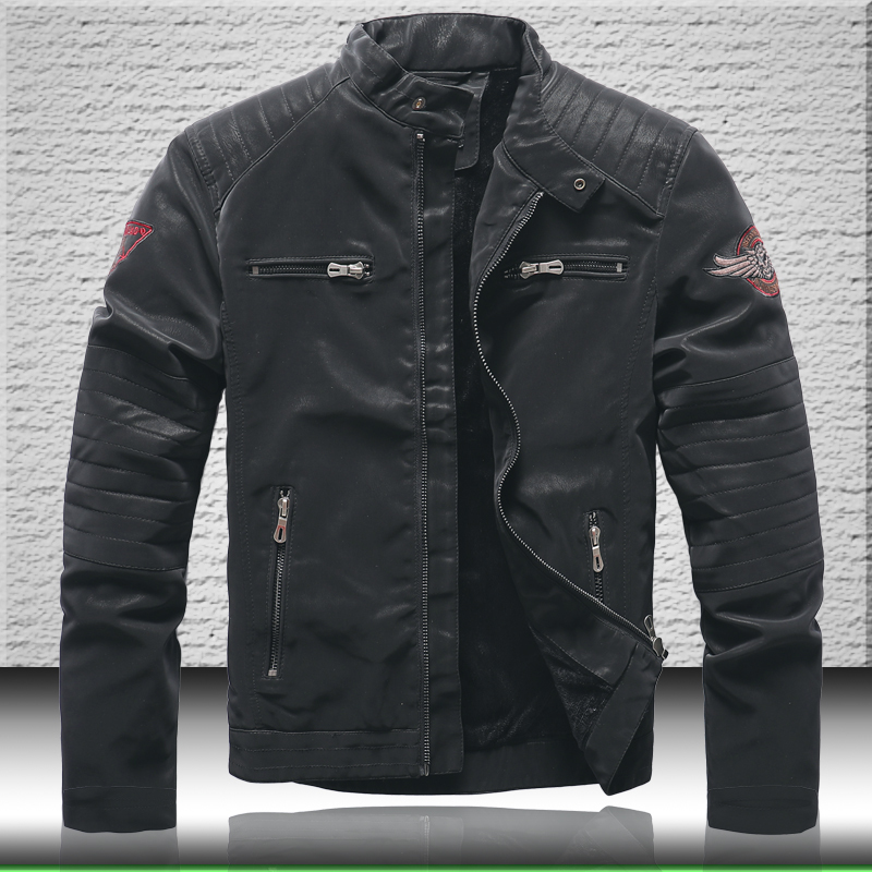 Jackets Men's 2020 Biker Embroidered Winter Thick Casual Leather Black Bomber Jacket 2826, Kh8809 armygreen
Jackets Men's 2020 Biker Embroidered Winter Thick Casual Leather Black Bomber Jacket 2826, Kh8809 armygreen