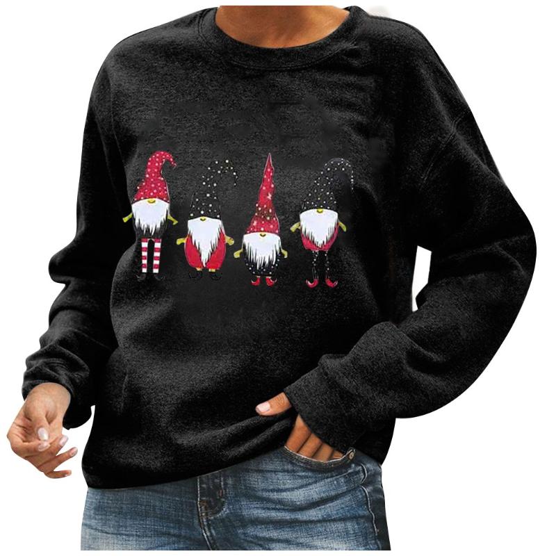 Christmas Fashion Womens Casual T-shirt Loose O-neck Printed Long Sleeve Tops long sleeve shirt women, Bk
Christmas Fashion Womens Casual T-shirt Loose O-neck Printed Long Sleeve Tops long sleeve shirt women, Bk