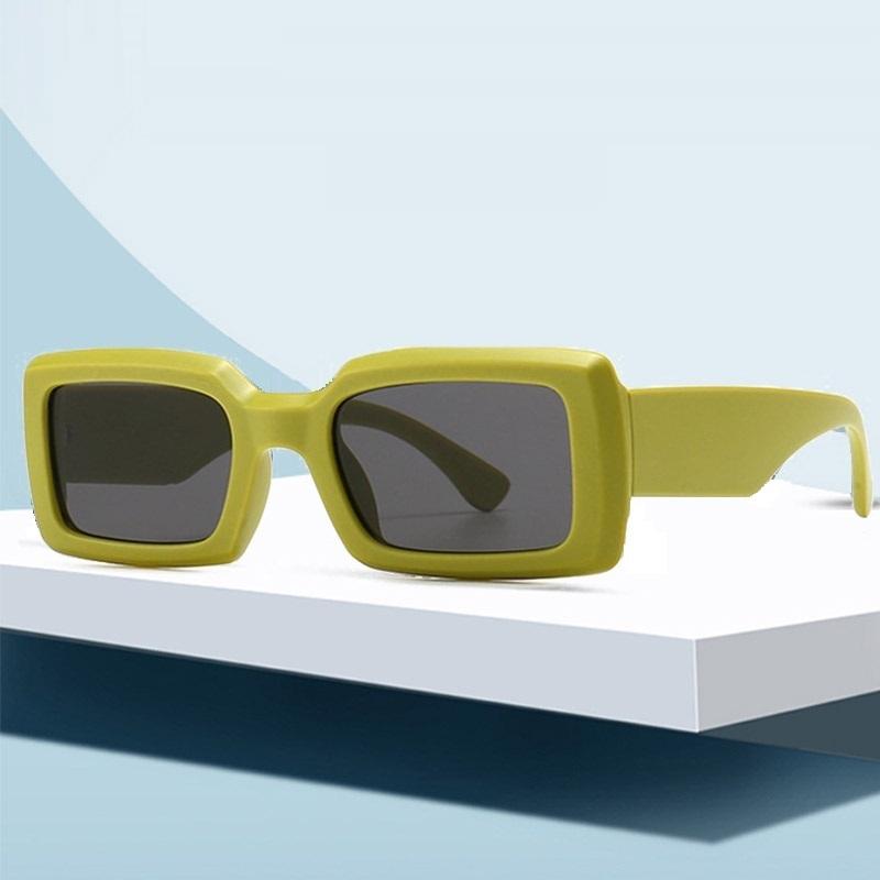 Fashion Modern One Piece Rectangle Sunglasses Women Men Avocado Green Shades Vintage Multicolor Frame Glasses
Fashion Modern One Piece Rectangle Sunglasses Women Men Avocado Green Shades Vintage Multicolor Frame Glasses