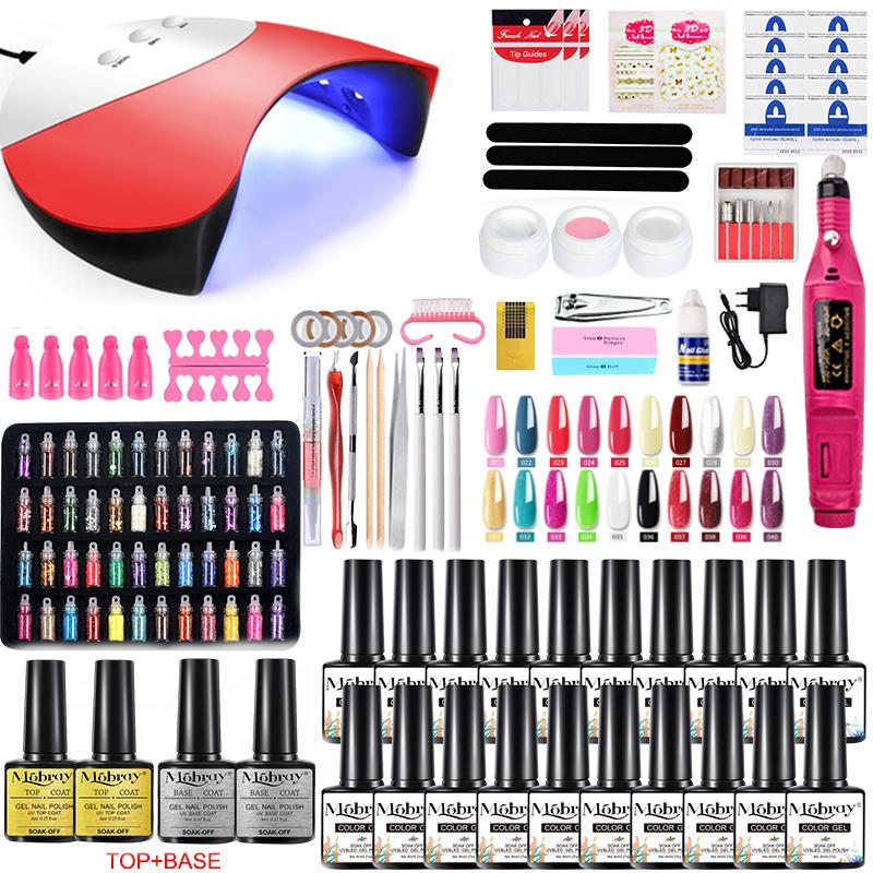 Mobray Nail Set Nail Drill Machine Gel Polish Kit 120/54/36W UV LED Lamp For tools Manicure Set Nails Art Decorations
Mobray Nail Set Nail Drill Machine Gel Polish Kit 120/54/36W UV LED Lamp For tools Manicure Set Nails Art Decorations