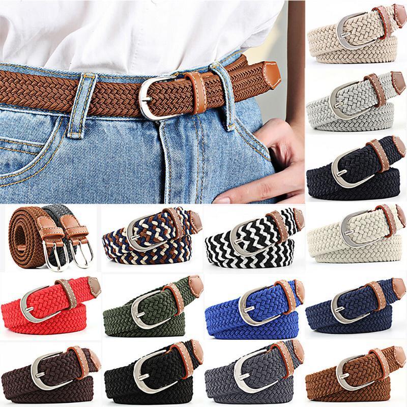 Unisex Canvas Webbing Slim Belt Leather Trim Elastic Woven Braided Waistband leather luxury strap male belt for men High Quality1, C4
Unisex Canvas Webbing Slim Belt Leather Trim Elastic Woven Braided Waistband leather luxury strap male belt for men High Quality1, C4