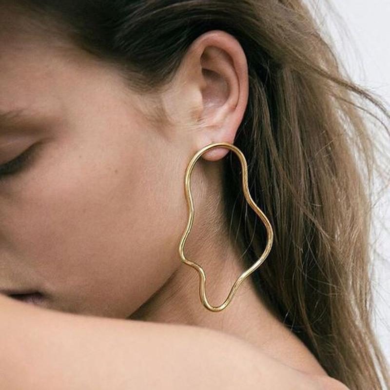 Minimalist Metal Geometric Irregular Drop Earrings Women Gold Silver Color Vintage Big Hollow Punk Street Statement Ear Jewelry
Minimalist Metal Geometric Irregular Drop Earrings Women Gold Silver Color Vintage Big Hollow Punk Street Statement Ear Jewelry