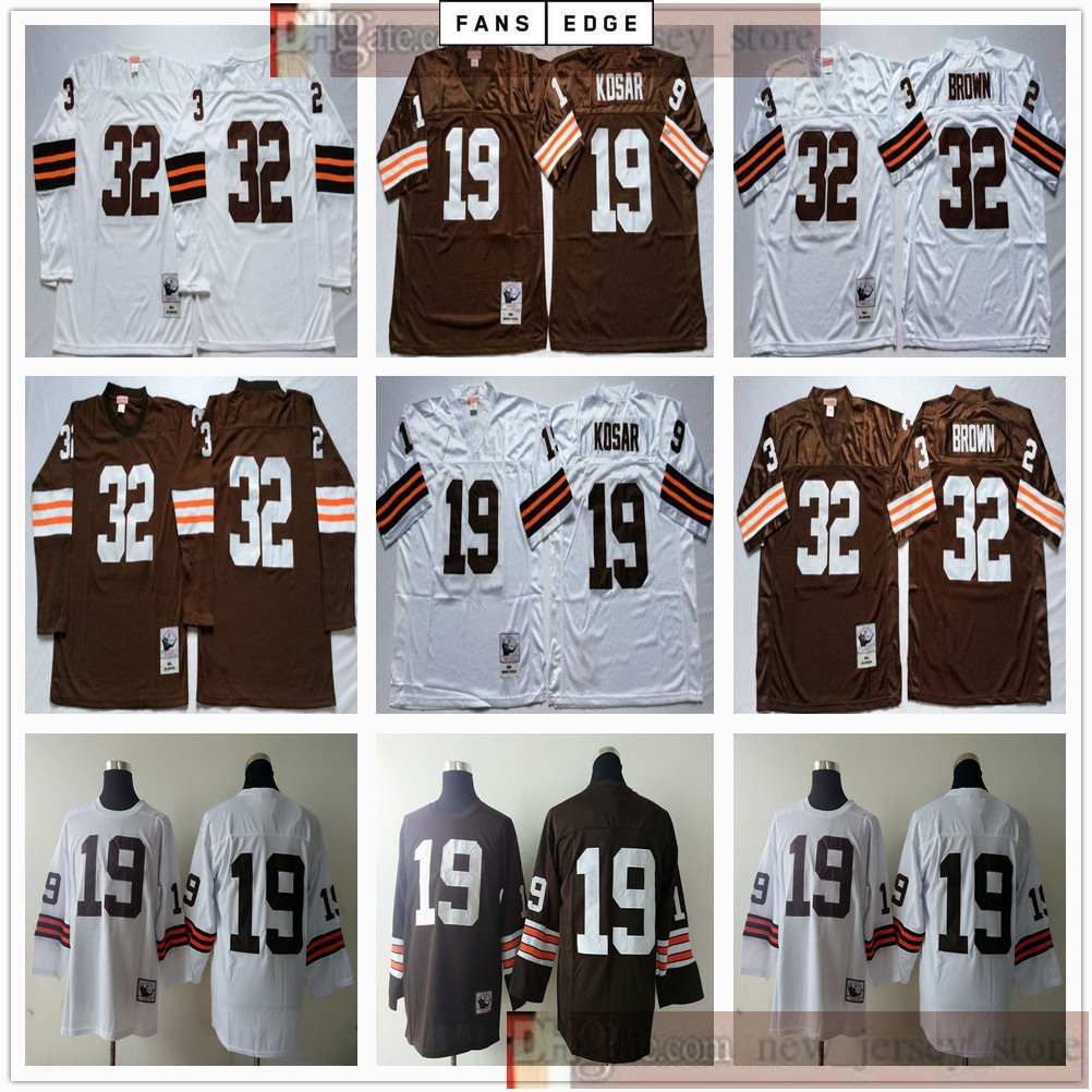NCAA Football Retro Vintage 19 Bernie Kosar Jersey White Sewn 32 Jim Brown Jerseys Best Quality Men Long Sleeves Jersey Shirt, As picture
NCAA Football Retro Vintage 19 Bernie Kosar Jersey White Sewn 32 Jim Brown Jerseys Best Quality Men Long Sleeves Jersey Shirt, As picture