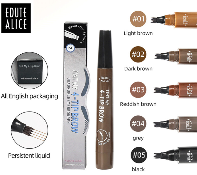 5 Color Eyebrow Pen Waterproof 4 Fork Tip Brows Tattoo Pencil Long Lasting Natural Dark Brown Liquid Eye Brow Pencil
5 Color Eyebrow Pen Waterproof 4 Fork Tip Brows Tattoo Pencil Long Lasting Natural Dark Brown Liquid Eye Brow Pencil