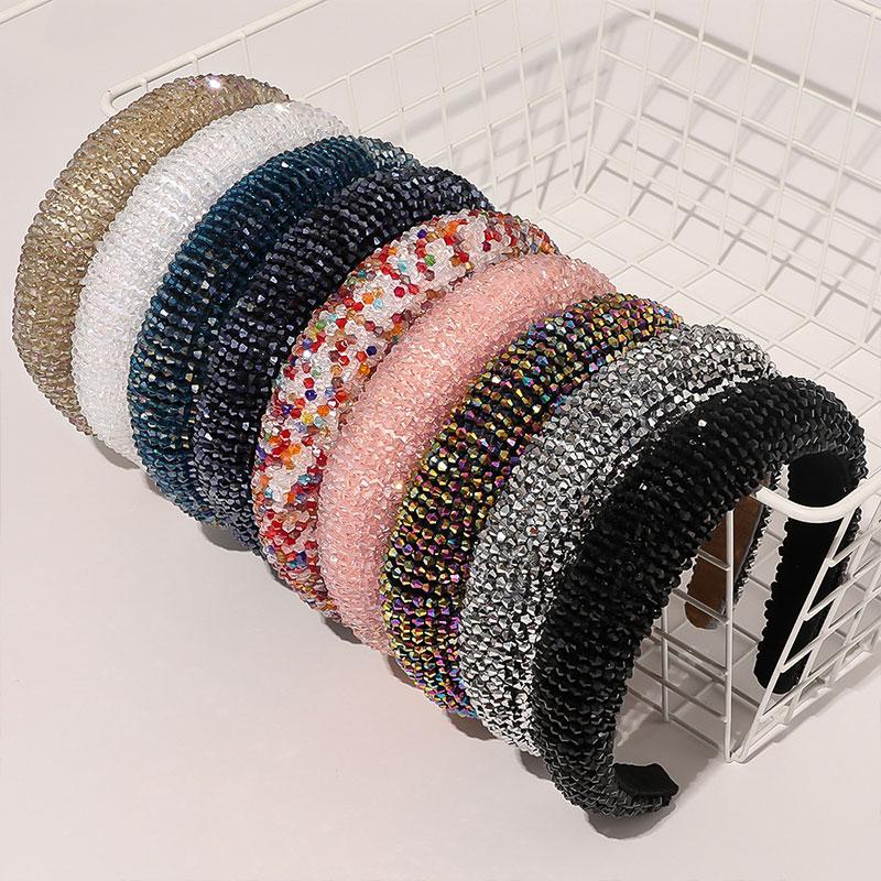 Luxury Colorful Bejeweled Padded Headbands Fashion Luxurious Rhinestones Sponge Hairbands Women Sparkly Novelty Headbands
Luxury Colorful Bejeweled Padded Headbands Fashion Luxurious Rhinestones Sponge Hairbands Women Sparkly Novelty Headbands