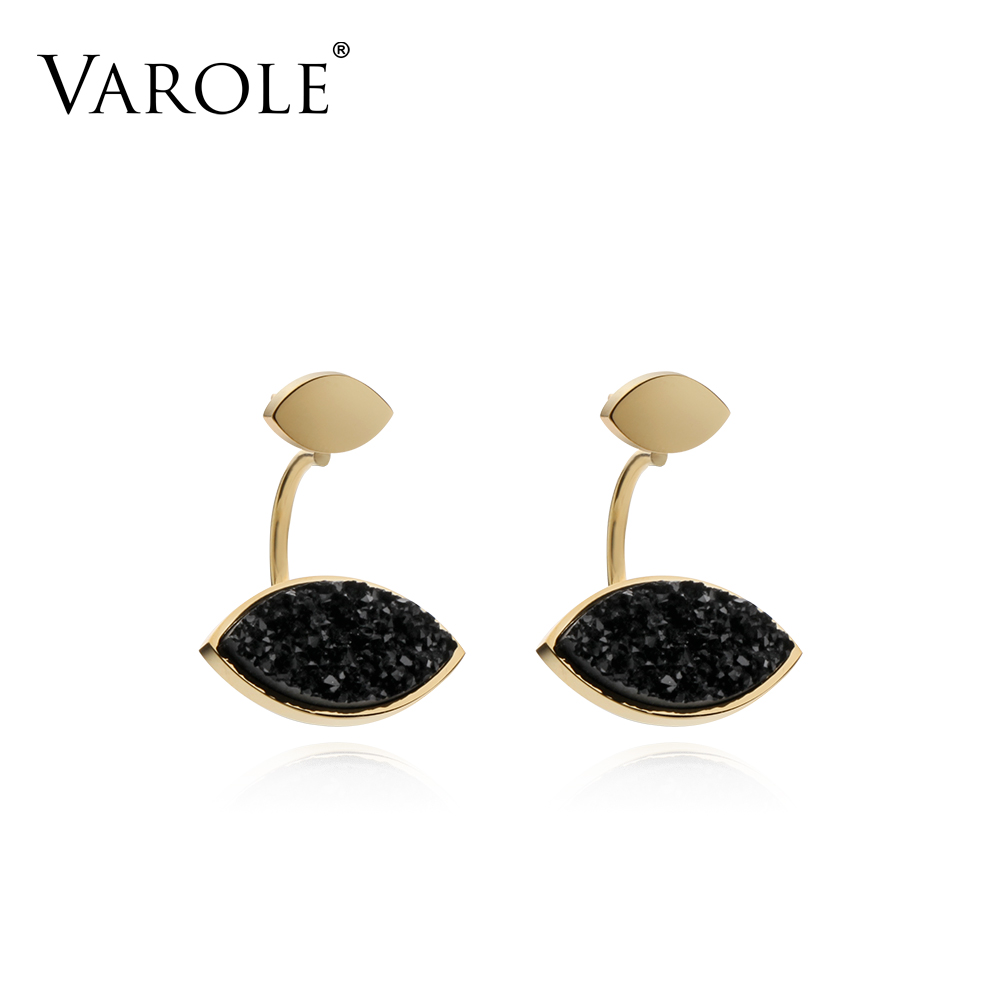 VAROLE New Arrival Drop Stainless Steel Long Earrings for Women Simple Design black oval Stud Gold Color Earring Fashion Jewelry
VAROLE New Arrival Drop Stainless Steel Long Earrings for Women Simple Design black oval Stud Gold Color Earring Fashion Jewelry