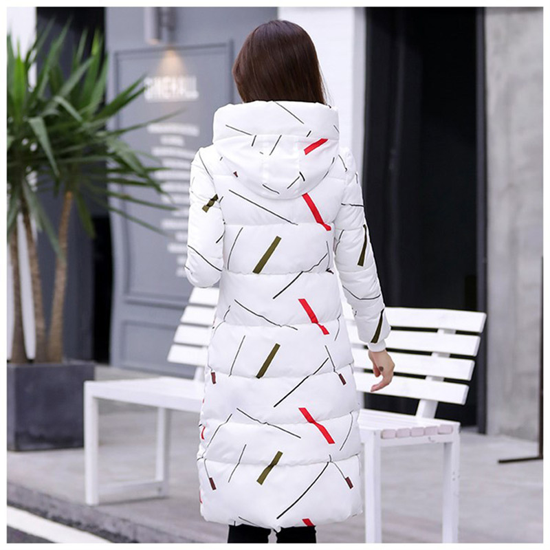 Parka woman basic jackets hooded warm cotton outwear women winter jackets female coat long slim print women down jackets 201217
